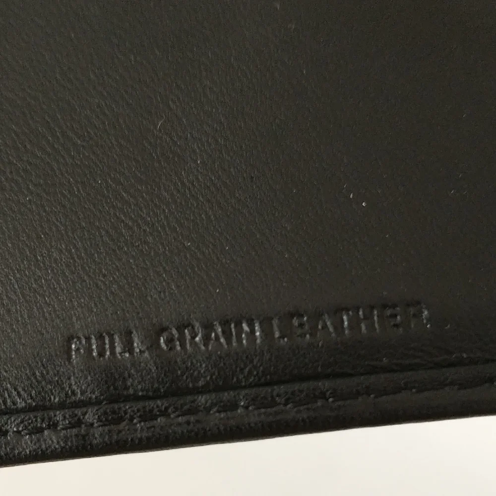 Nautica Black Leather Card Holder